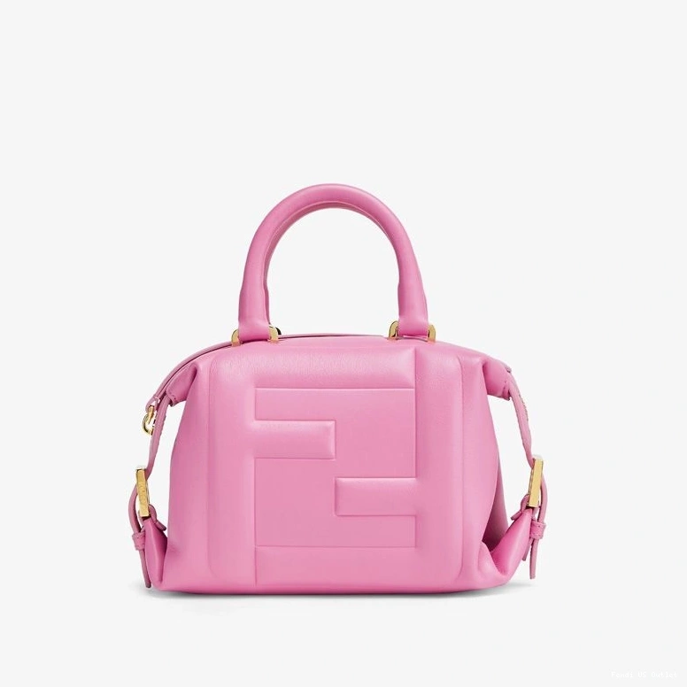 HOT In FF Pink Cube Mini Bag Nappa Fendi Leather 0720